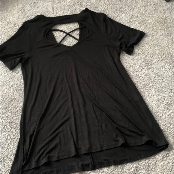 Cross Front Choker Tunic - Picture 3 of 5